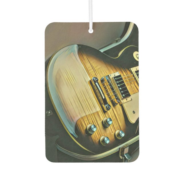 Désodorisant Pour Voiture Cadeaux pour guitariste (Devant)