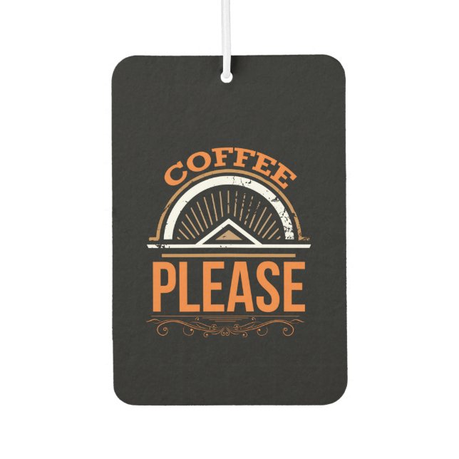 Désodorisant Pour Voiture Café Art S'Il Vous Plaît (Devant)