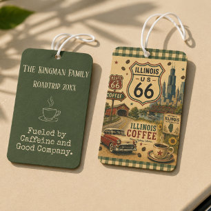 Désodorisant Pour Voiture Café de voyage sur l'ancienne route 66 de l'Illino