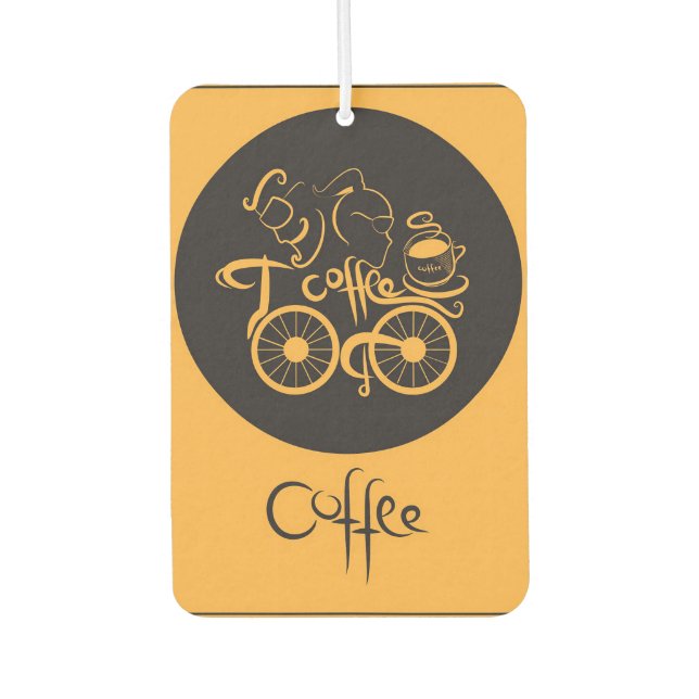 Désodorisant Pour Voiture Café Lover À Aller (Devant)