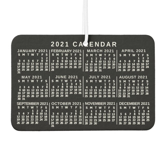 Désodorisant Pour Voiture Calendrier 2021 (Voir la description pour la nouve (Devant)