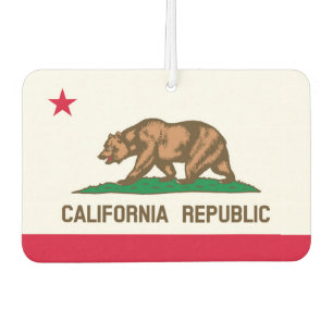 Désodorisant Pour Voiture California State Flag Design