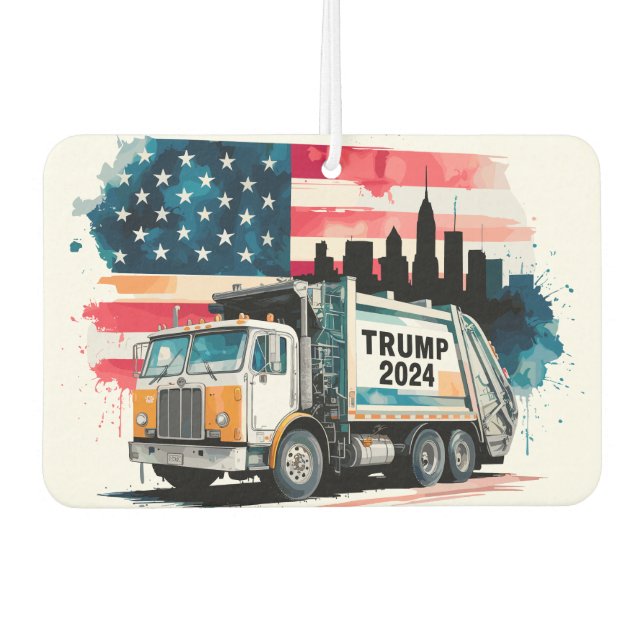 Désodorisant Pour Voiture Camion à ordures pour Trump (Devant)