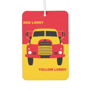 Désodorisant Pour Voiture Camion rouge, Camion jaune