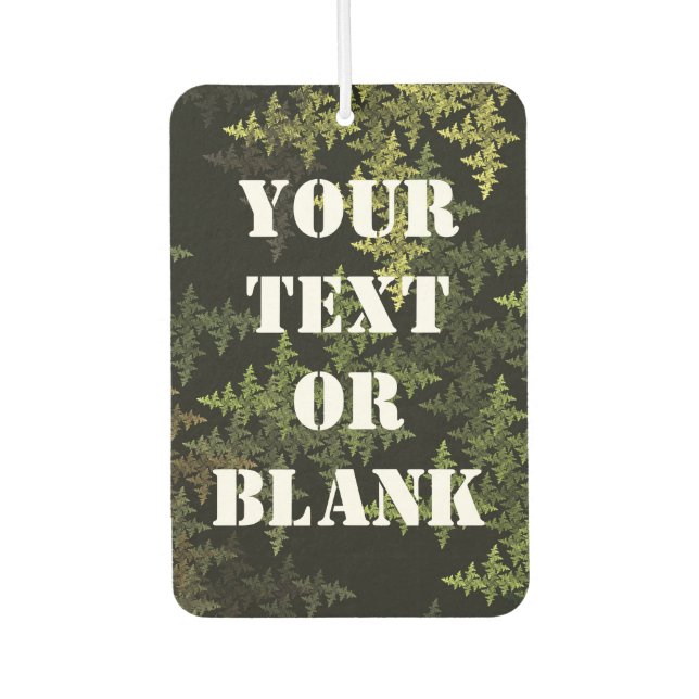 Désodorisant Pour Voiture Camouflage fractal (Devant)