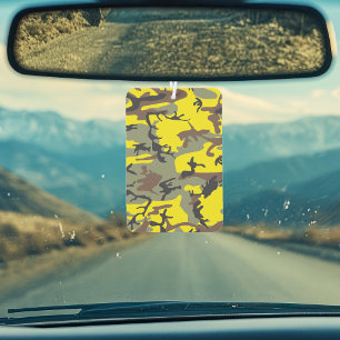 Désodorisant Pour Voiture Camouflage jaune et Brown, Militaire, Armée