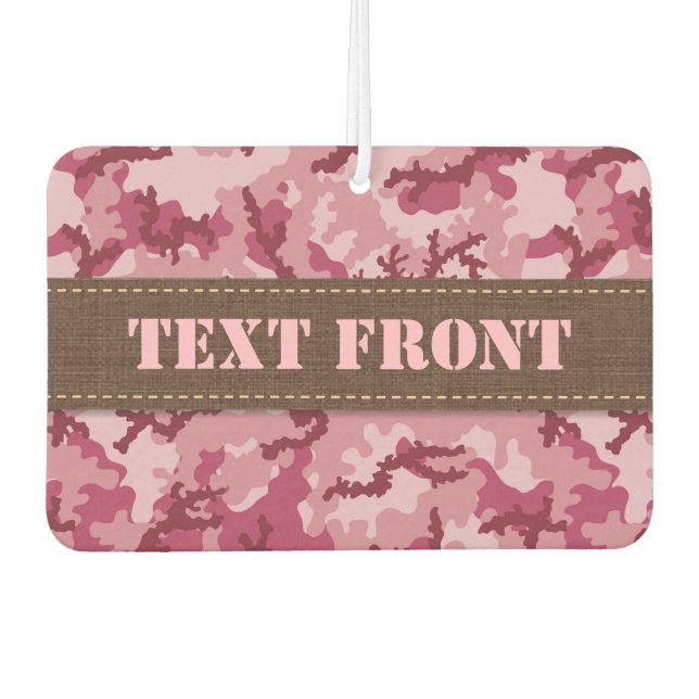 Désodorisant Pour Voiture Camouflage rose (Devant)