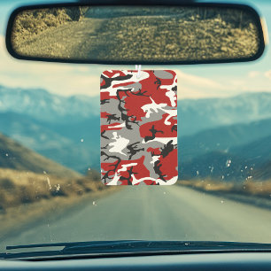 Désodorisant Pour Voiture Camouflage rouge et gris, Militaire, Armée