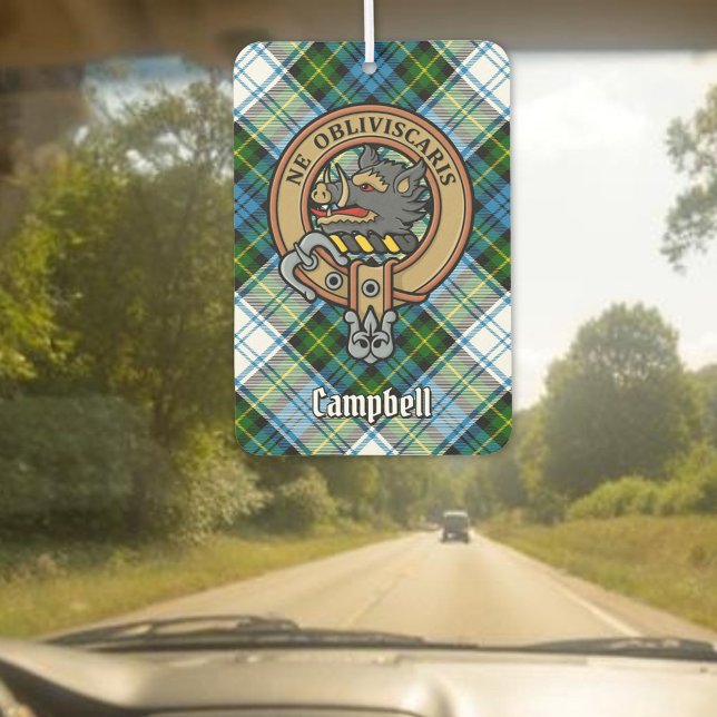 Désodorisant Pour Voiture Campbell Crest au-dessus de Tartan (Créateur téléchargé)