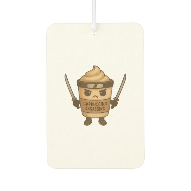 Désodorisant Pour Voiture Cappuccino Assassino (Devant)