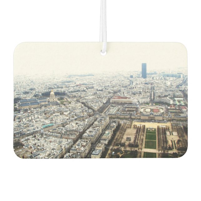 Désodorisant Pour Voiture Car Air Fresheners avec panorama de Paris (Devant)