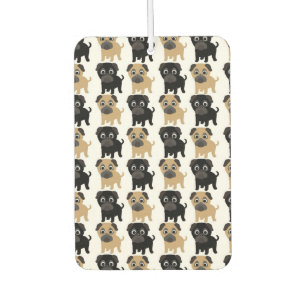 Désodorisant Pour Voiture Carlins noirs et animaux