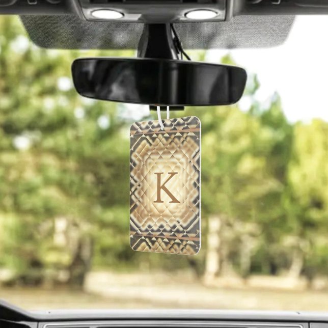 Désodorisant Pour Voiture Carré Dimensionnel - Fraîcheur d'air K (You would get lots of admiring glances, when you display this Dimensional Square-K Air Freshener!)