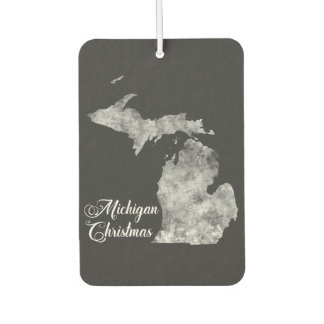 Désodorisant Pour Voiture Carte de l'état du Michigan Noël Flèches de neige