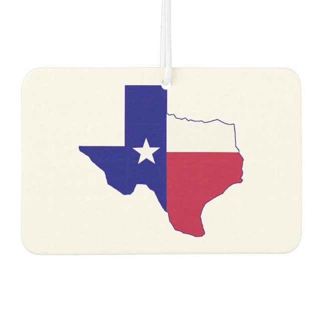 Désodorisant Pour Voiture Carte du drapeau du Texas (Devant)