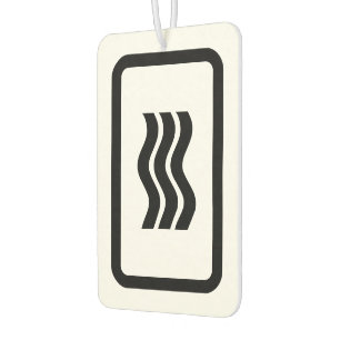 Désodorisant Pour Voiture Carte Zener 3 lignes verticales ondulées