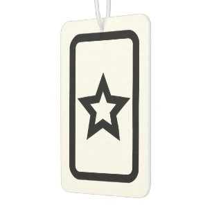 Désodorisant Pour Voiture Carte Zener Hollow 5 Pointed Star