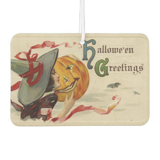 Désodorisant Pour Voiture Cartes de vœux "Halloween" Drôle Vintage Mignonne