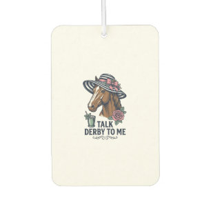Désodorisant Pour Voiture Casquette de cheval Derby vintage Talk Derby To Me
