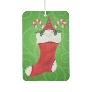 Désodorisant Pour Voiture Casquette rouge Gnome de Noël en Stocker sur le ve