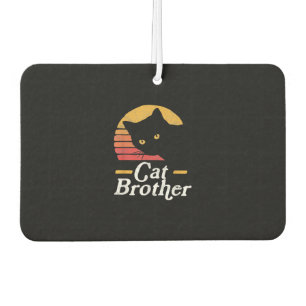 Désodorisant Pour Voiture Cat Brother Style Vintage Retro Cadeau Pour Amoure