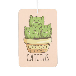 Désodorisant Pour Voiture Cat rencontre Cactus