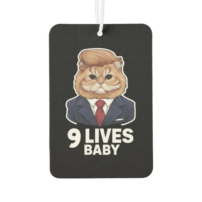Désodorisant Pour Voiture Cat Trump 9 Lives Baby (Dos)