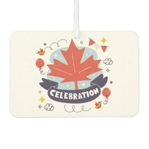 Désodorisant Pour Voiture Célébration festive de la feuille d'érable