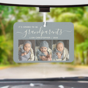 Désodorisant Pour Voiture C'est génial d'être grands-parents 3 Photo Bleu Po