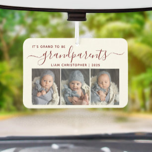 Désodorisant Pour Voiture C'est génial d'être grands-parents 3 Photo Rouge S