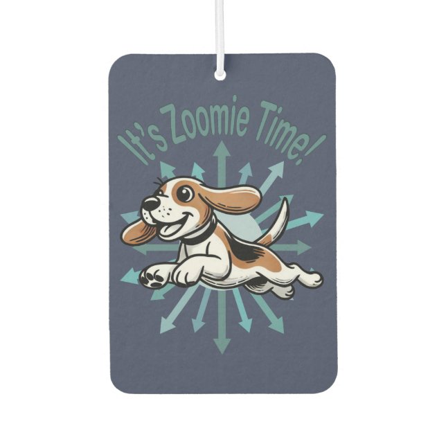 Désodorisant Pour Voiture C'est le temps Zoomie Beagle (Devant)
