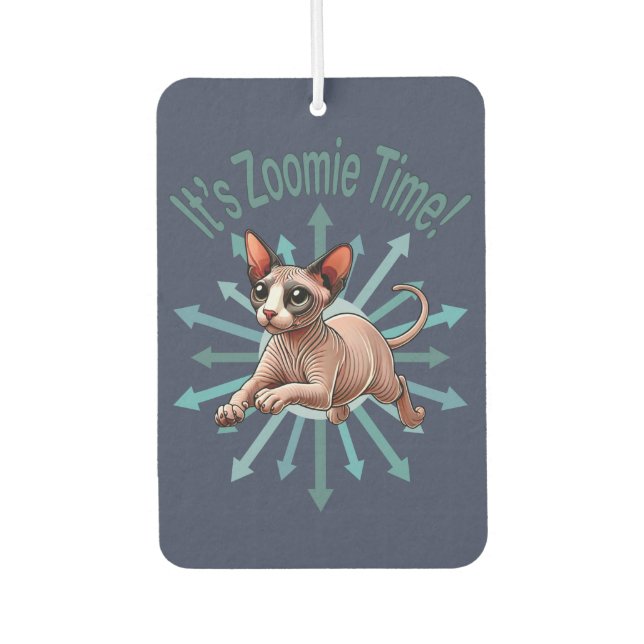 Désodorisant Pour Voiture C'est le temps Zoomie Sphynx (Devant)