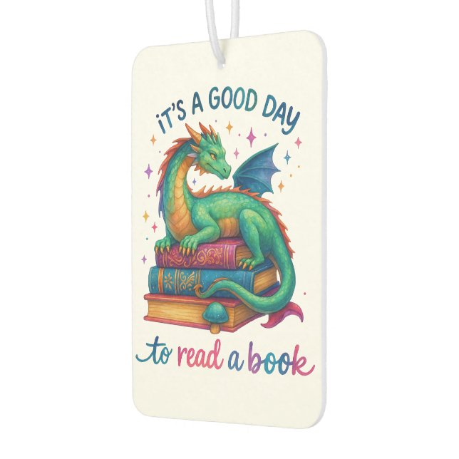 Désodorisant Pour Voiture C'est une bonne journée pour lire un livre (Gauche)