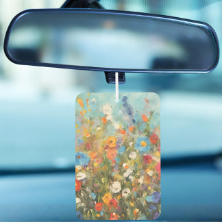 Désodorisant Pour Voiture Champ Coloré de Fleurs Sauvages