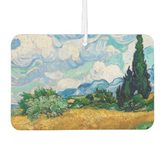 Désodorisant Pour Voiture Champ de blé avec Cyprès par Vincent van Gogh