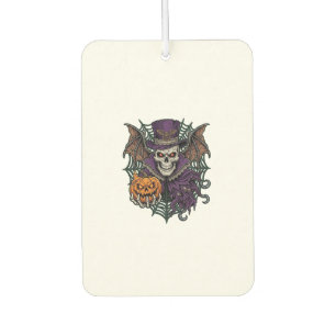 Désodorisant Pour Voiture Chapeau Haut de Forme de Crâne de Halloween Chauve