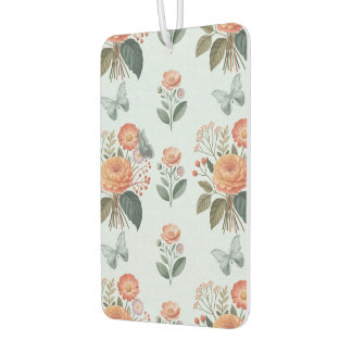 Désodorisant Pour Voiture Charme à fleurs avec ailes de papillon