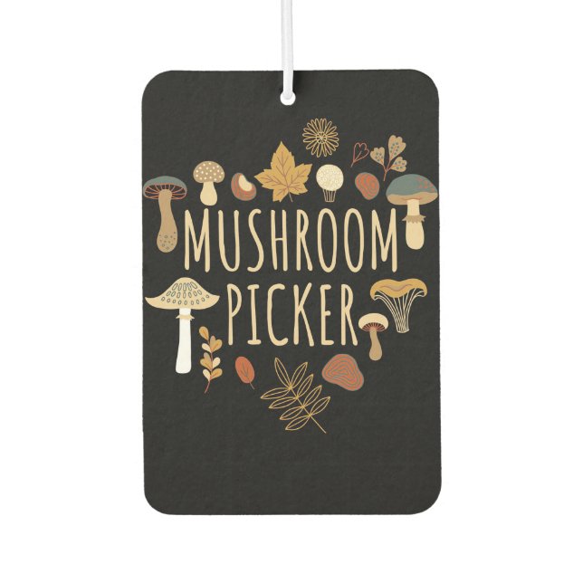 Désodorisant Pour Voiture Chasseur de champignons Champignons Picker (Devant)