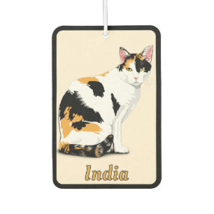 Désodorisant Pour Voiture Chat Calico Personnalisé