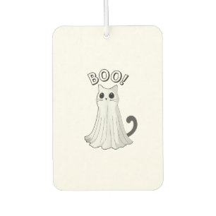 Désodorisant Pour Voiture Chat fantôme mignon Kitty Boo Halloween chaton eff