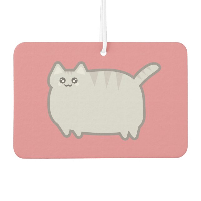Désodorisant Pour Voiture Chat gras Kawaii (Devant)