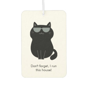 Désodorisant Pour Voiture Chat mignon - Je dirige cette maison maintenant ! 