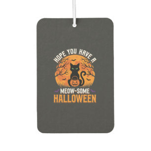 Désodorisant Pour Voiture Chat Noir Halloween Incroyable