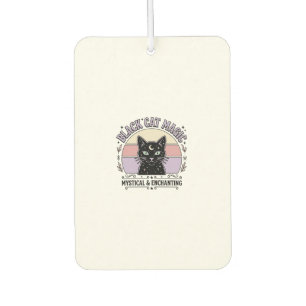 Désodorisant Pour Voiture Chat Noir Magie Chat Noir Chat Noir Vintage Vector