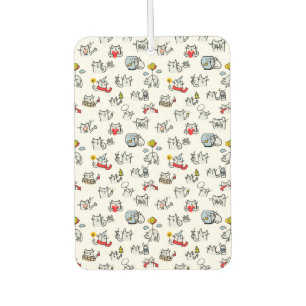 Désodorisant Pour Voiture Chats amusants, lait et magie.