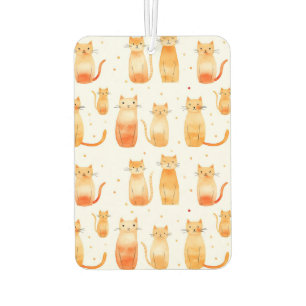 Désodorisant Pour Voiture Chats blancs orange noirs