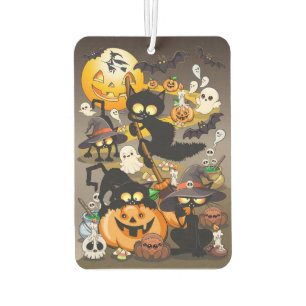 Désodorisant Pour Voiture Chats drôles de Halloween Fête