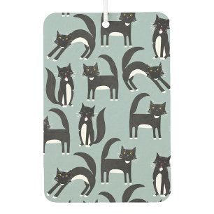 Désodorisant Pour Voiture Chats Tuxedo noirs et blancs