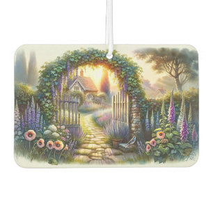 Désodorisant Pour Voiture Chemin du jardin enchanté Cottagecore