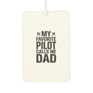 Désodorisant Pour Voiture Chemise d'avion vintage Pilote préféré m'appelle p